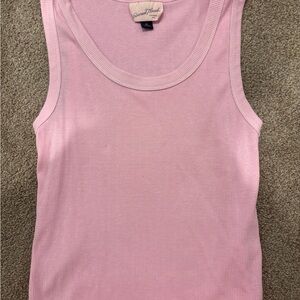 Universal Thread Light Pink Ribbed Tank Top